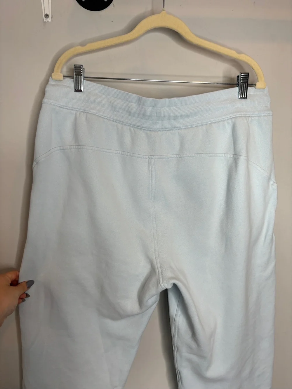 Lululemon Scuba High-Rise Relaxed Jogger Size 12 Cropped Blue